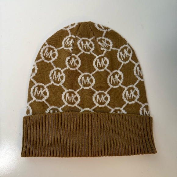 Michael Kors Tan Logo Beanie - Picture 2 of 2